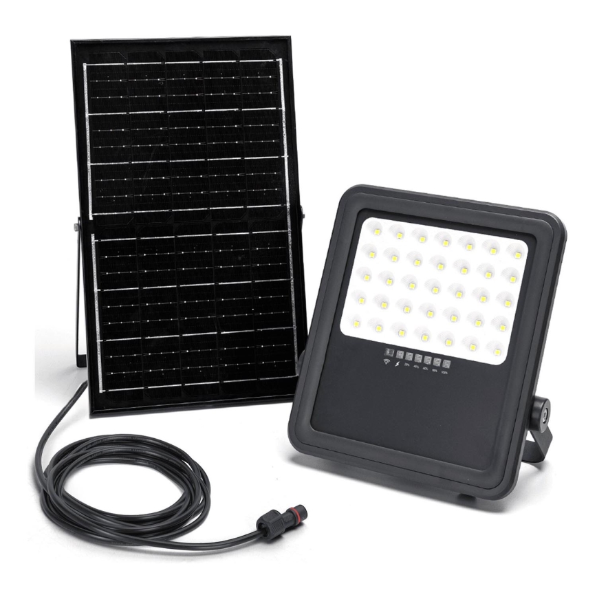 Aigostar - Holofote solar LED regulável LED/300W/3,4V IP65 + comando
