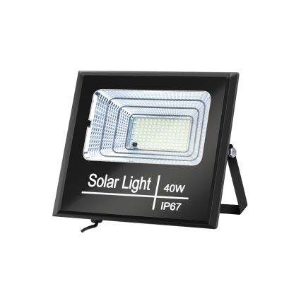 Aigostar - Holofote solar LED regulável LED/40W/3,2V IP67 2000 mAh + CR