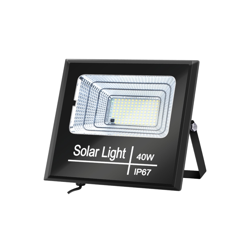 Aigostar - Holofote solar LED regulável LED/40W/3,2V IP67 2000 mAh + CR