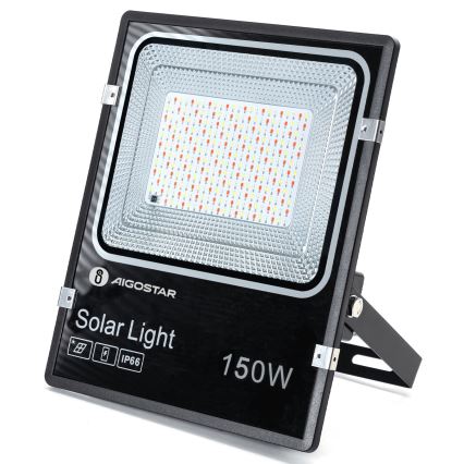 Aigostar - Holofote solar LED RGB regulável LED/150W/3,2V IP66 + comando