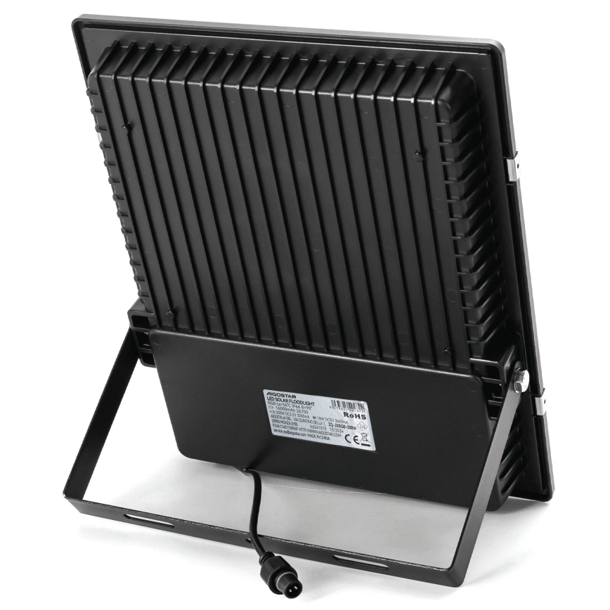 Aigostar - Holofote solar LED RGB regulável LED/200W/3,2V IP66 16000 mAh + comando