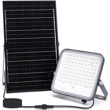 Aigostar - Holofote solar LED RGBW regulável LED/150W/3,4V IP66 + comando