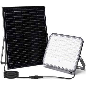 Aigostar - Holofote solar LED RGBW regulável LED/200W/3,4V IP66 + comando