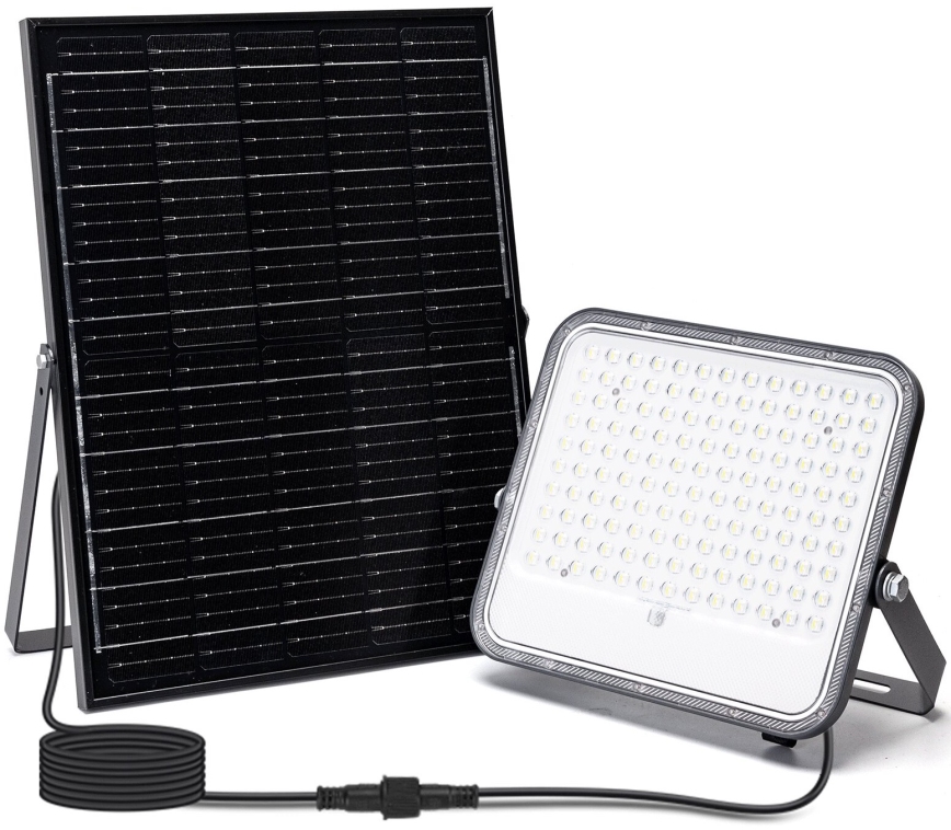 Aigostar - Holofote solar LED RGBW regulável LED/200W/3,4V IP66 + comando