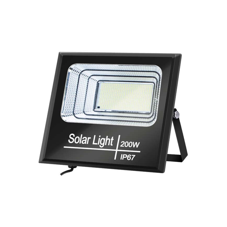 Aigostar - Holofote solar regulável LED/200W/3,2V IP67 + comando