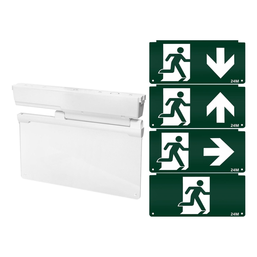 Aigostar - Iluminação de emergência LED EMERGENCY EXIT LED/3,6W/230V 6500K 500mAh