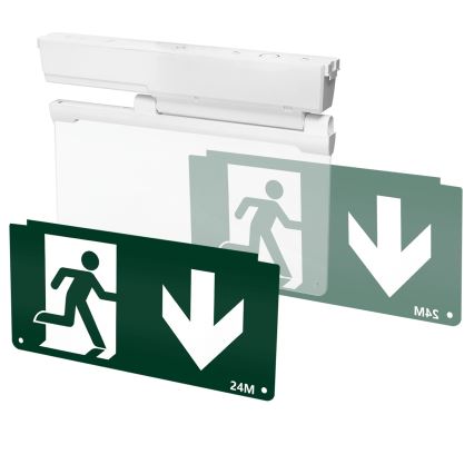 Aigostar - Iluminação de emergência LED EMERGENCY EXIT LED/3,6W/230V 6500K 500mAh