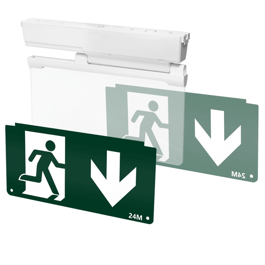 Aigostar - Iluminação de emergência LED EMERGENCY EXIT LED/3,6W/230V 6500K 500mAh