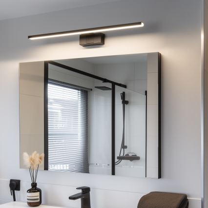 Aigostar - Iluminação de espelho para casa de banho LED LED/12W/230V 4000K 60 cm IP44 preto