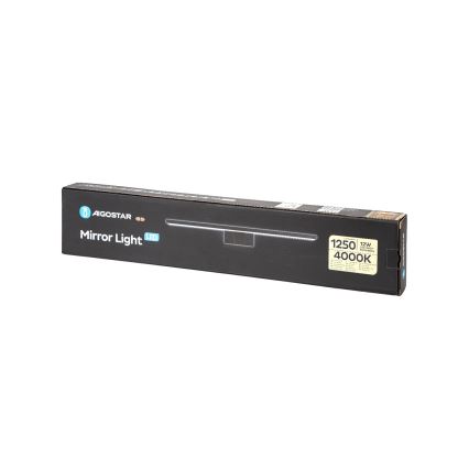 Aigostar - Iluminação de espelho para casa de banho LED LED/12W/230V 4000K 60 cm IP44 preto