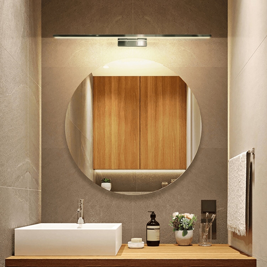 Aigostar - Iluminação de espelho para casa de banho LED LED/12W/230V 4000K 60cm IP44 Alumínio