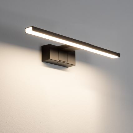 Aigostar - Iluminação de espelho para casa de banho LED LED/8W/230V 4000K 40 cm IP44 preto
