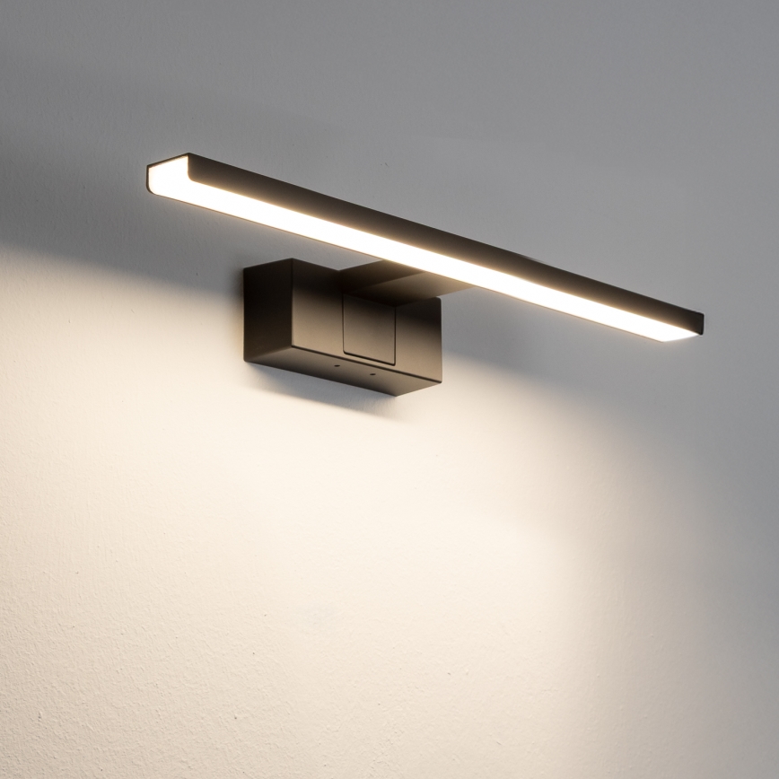 Aigostar - Iluminação de espelho para casa de banho LED LED/8W/230V 4000K 40 cm IP44 preto