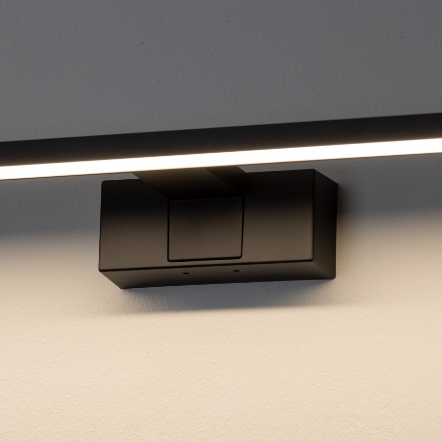 Aigostar - Iluminação de espelho para casa de banho LED LED/8W/230V 4000K 40 cm IP44 preto