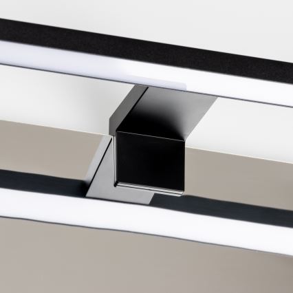 Aigostar - Iluminação de espelho para casa de banho LED LED/8W/230V 4000K 40 cm IP44 preto