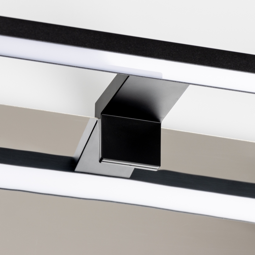 Aigostar - Iluminação de espelho para casa de banho LED LED/8W/230V 4000K 40 cm IP44 preto