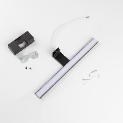Aigostar - Iluminação de espelho para casa de banho LED LED/8W/230V 4000K 40 cm IP44 preto