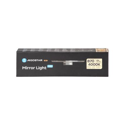 Aigostar - Iluminação de espelho para casa de banho LED LED/8W/230V 4000K 40cm IP44