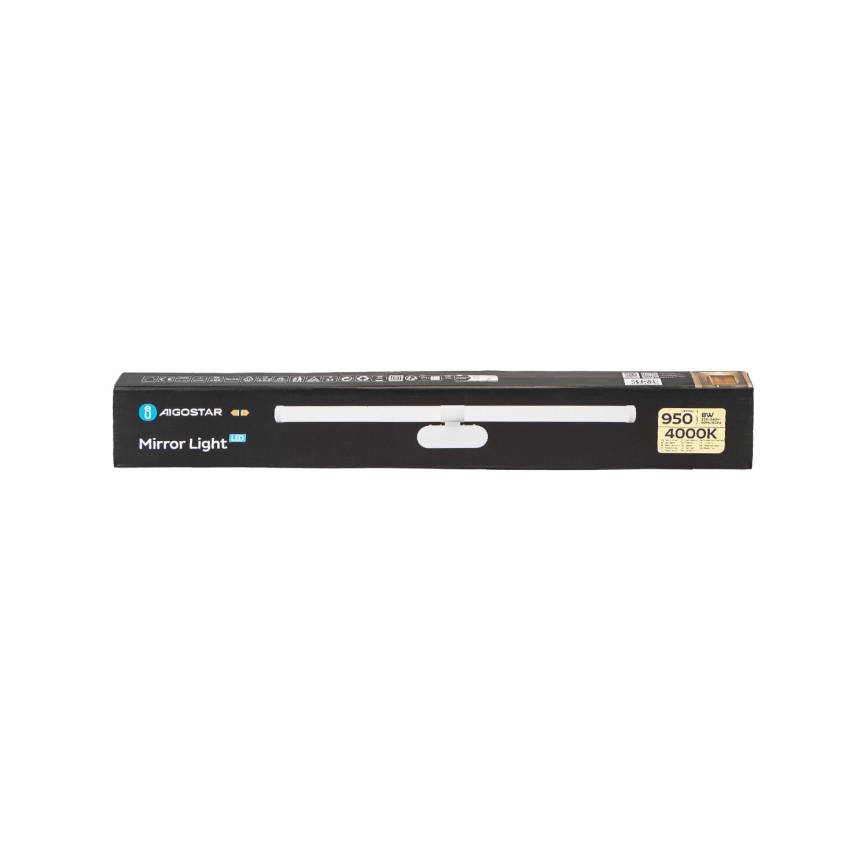 Aigostar - Iluminação de espelho para casa de banho LED LED/8W/230V 4000K 60cm IP44