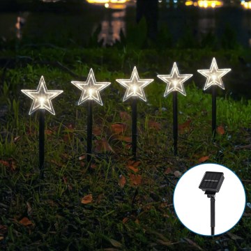 Aigostar - Iluminação de Natal LED solar LED/0,054W/1,2V 1m IP65 branco frio