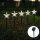 Aigostar - Iluminação de Natal LED solar LED/0,054W/1,2V 1m IP65 branco frio