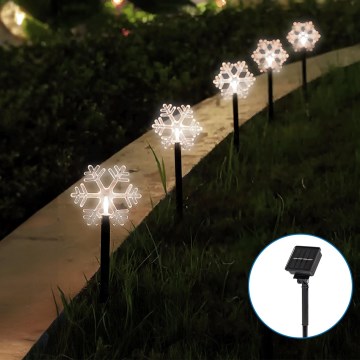 Aigostar - Iluminação de Natal LED solar LED/0,054W/1,2V 1m IP65 branco frio