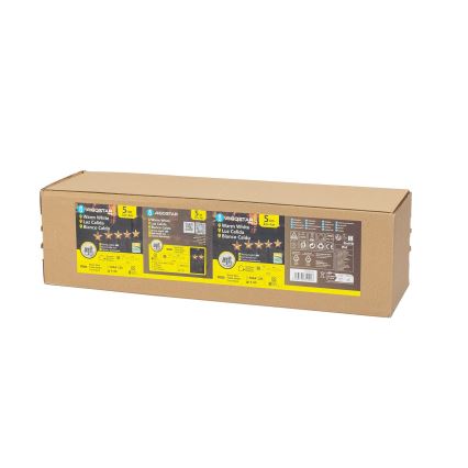 Aigostar - Iluminação de Natal LED solar LED/0,054W/1,2V 1m IP65 branco quente