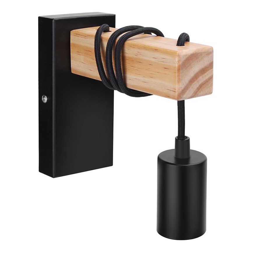 Aigostar - Iluminação de parede 1xE27/60W/230V castanho/preto
