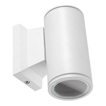 Aigostar - Iluminação de parede exterior 1xGU10/230V branco IP65 redondo