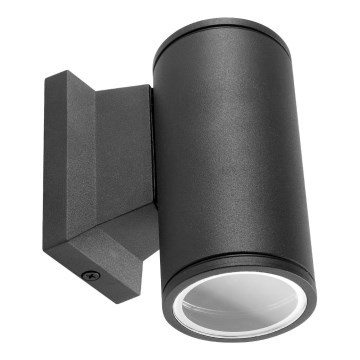 Aigostar - Iluminação de parede exterior 1xGU10/230V preto IP65 redondo
