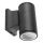 Aigostar - Iluminação de parede exterior 1xGU10/230V preto IP65 redondo