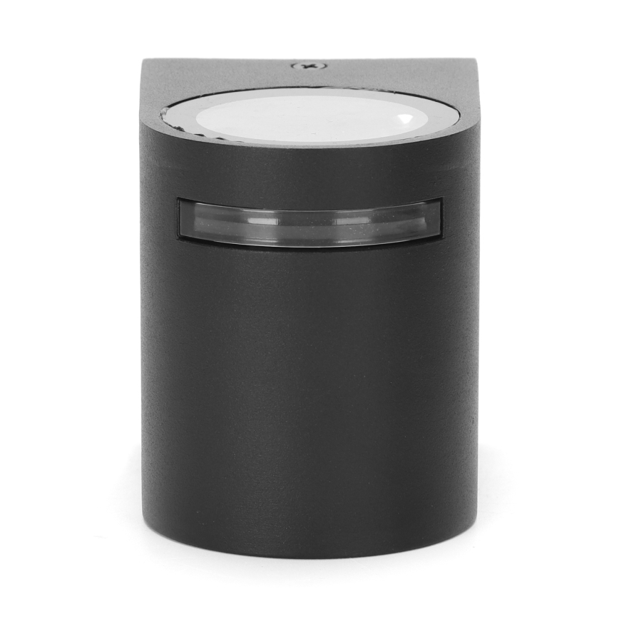 Aigostar - Iluminação de parede exterior 1xGU10/35W/230V preto IP54