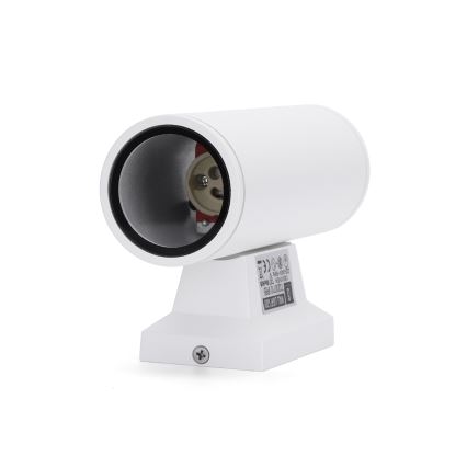 Aigostar - Iluminação de parede exterior 2xGU10/230V branco IP65 redondo