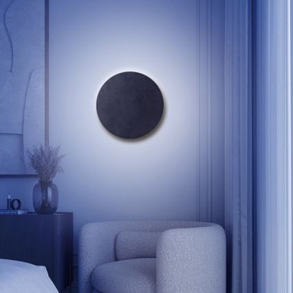 Aigostar - Iluminação de parede LED com regulação MESH Inteligente LED/12W/230V 2700-6500K preto