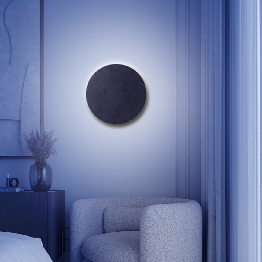 Aigostar - Iluminação de parede LED com regulação MESH Inteligente LED/12W/230V 2700-6500K preto
