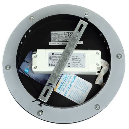 Aigostar - Iluminação de parede LED com regulação MESH Inteligente LED/12W/230V 2700-6500K preto