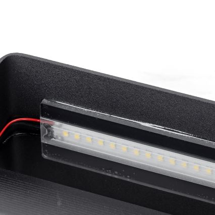 Aigostar - Iluminação de parede LED LED/12,5W/230V 20x10 cm preto