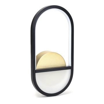 Aigostar - Iluminação de parede LED LED/13,5W/230V 6500K preto/dourado