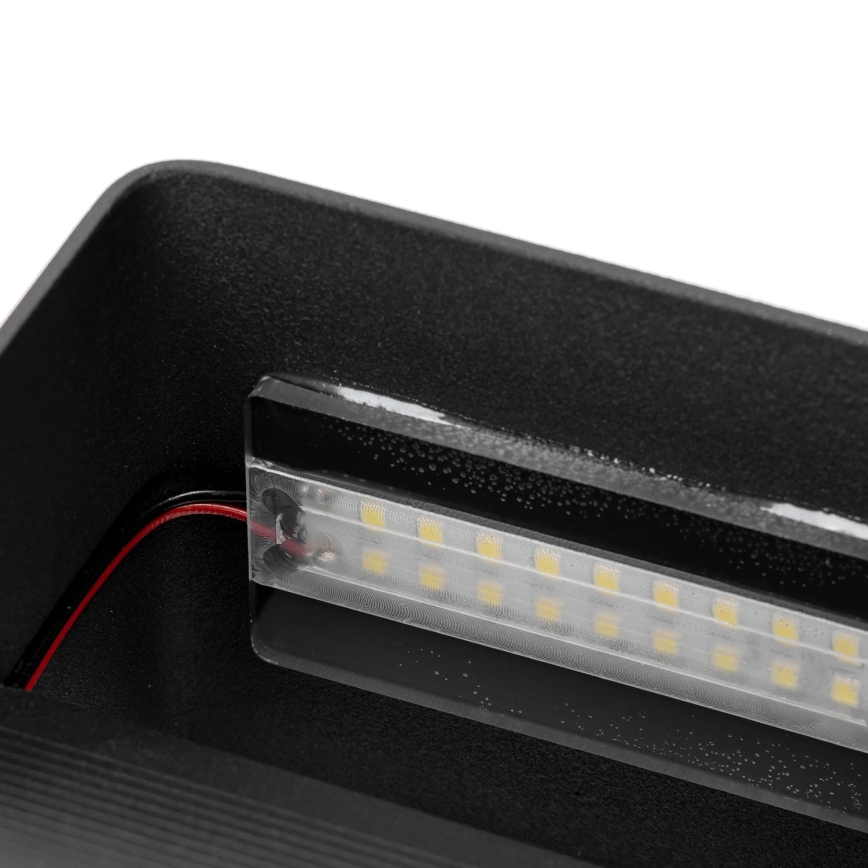 Aigostar - Iluminação de parede LED LED/5,5W/230V 10x10 cm preto