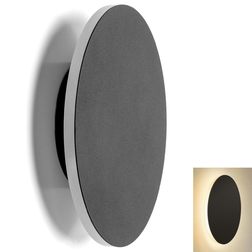 Aigostar - Iluminação de parede LED LED/6,5W/230V 3000K 18 cm preto