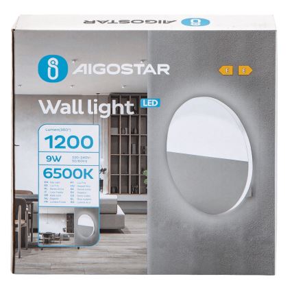 Aigostar - Iluminação de parede LED LED/9W/230V 6500K branco
