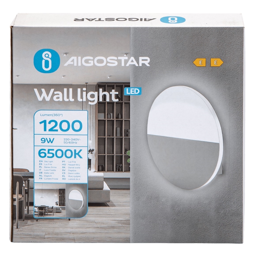 Aigostar - Iluminação de parede LED LED/9W/230V 6500K branco