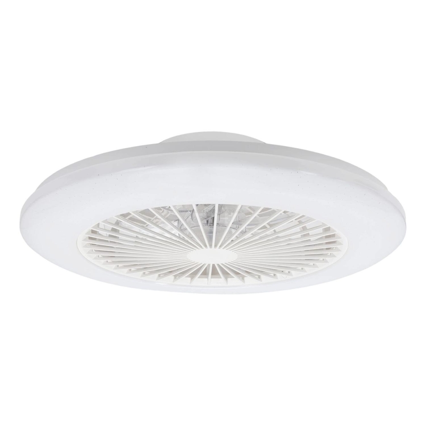Aigostar - Iluminação de teto LED com regulação e ventoinha LED/40W/230V 2700-6500K diâmetro 48,5 cm branco + comando