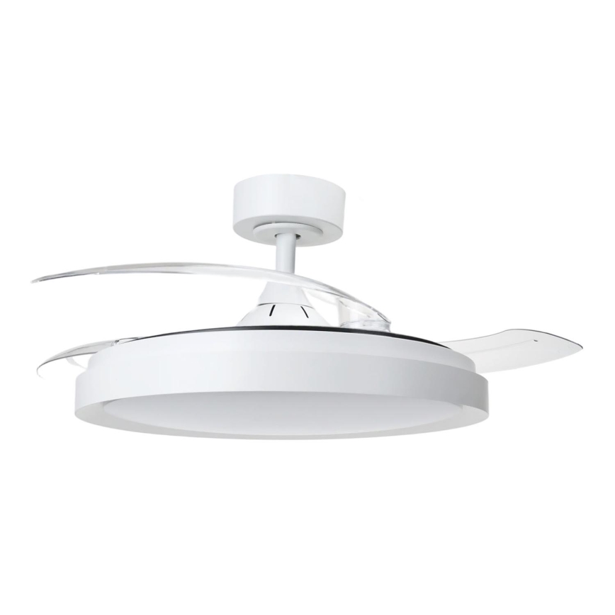 Aigostar - Iluminação de teto LED com regulação e ventoinha MESH LED/50W/230V 2700-6500K branco + comando