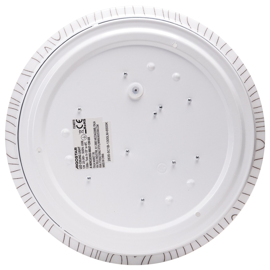Aigostar - Iluminação de teto LED LED/12W/230V 3000K