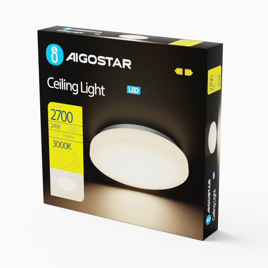 Aigostar - Iluminação de teto LED LED/24W/230V 3000K