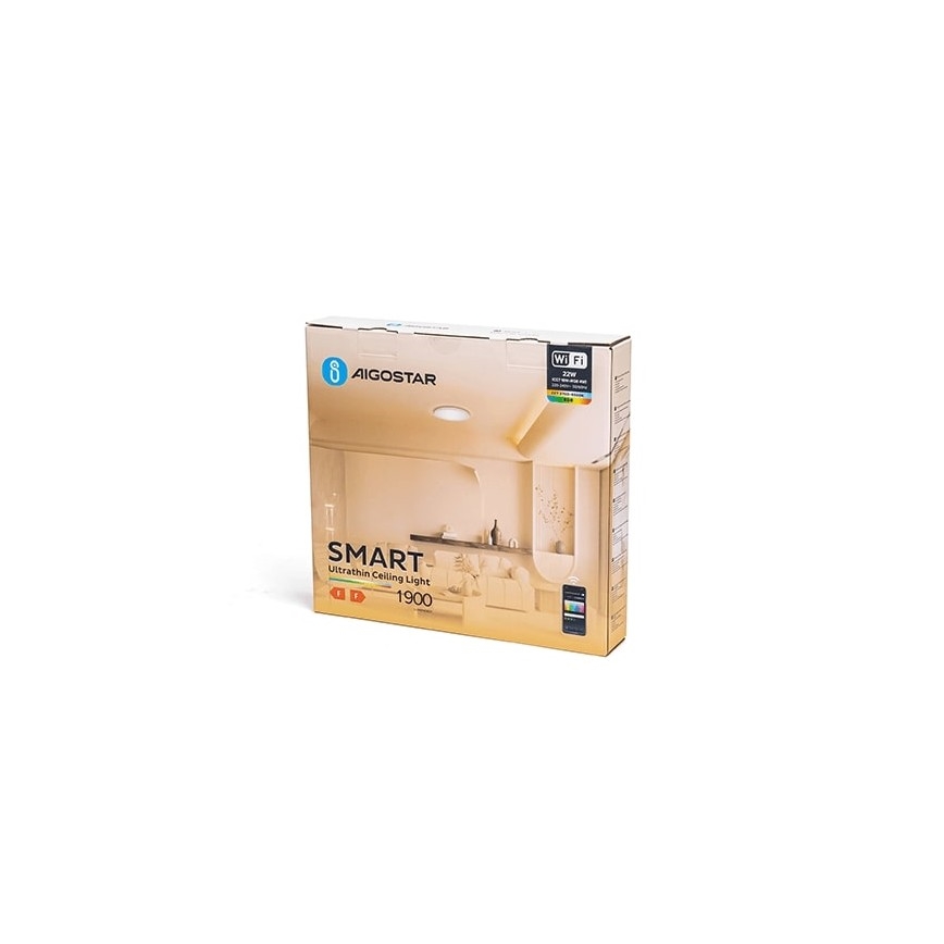 Aigostar - Iluminação de teto LED RGBW com regulação LED/22W/230V 2700-6500K Wi-Fi
