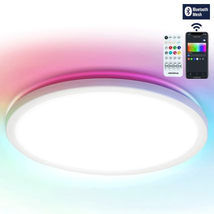 Aigostar - Iluminação de teto LED RGBW com regulação MESH LED/24W/230V 3000-6500K branco + comando