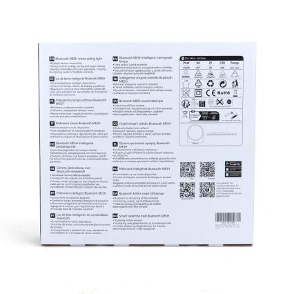 Aigostar - Iluminação de teto LED RGBW com regulação MESH LED/24W/230V 3000-6500K branco + comando