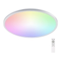 Aigostar - Iluminação de teto LED RGBW para casa de banho com regulação LED/24W/230V 3000-6500K diâmetro 42 cm IP44 + comando